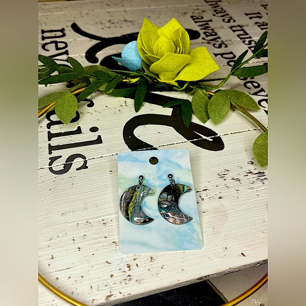 Handmade polymer clay earrings